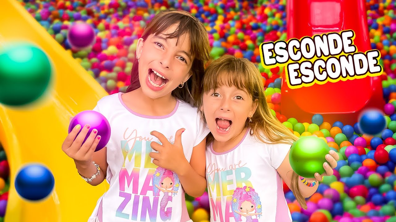 ESCONDE ESCONDE da COR SORTEADA *PARQUE DE DESAFIOS !!
