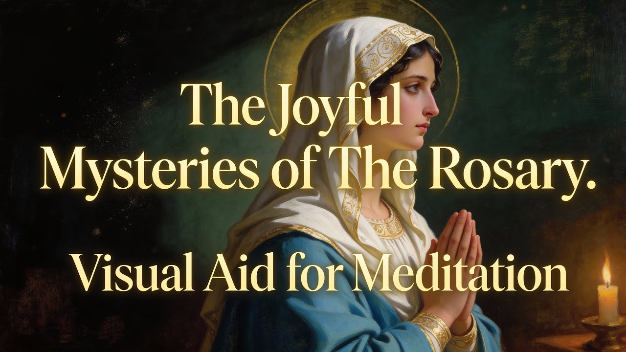 The Five Joyful Mysteries | Visual Aid For Meditation.