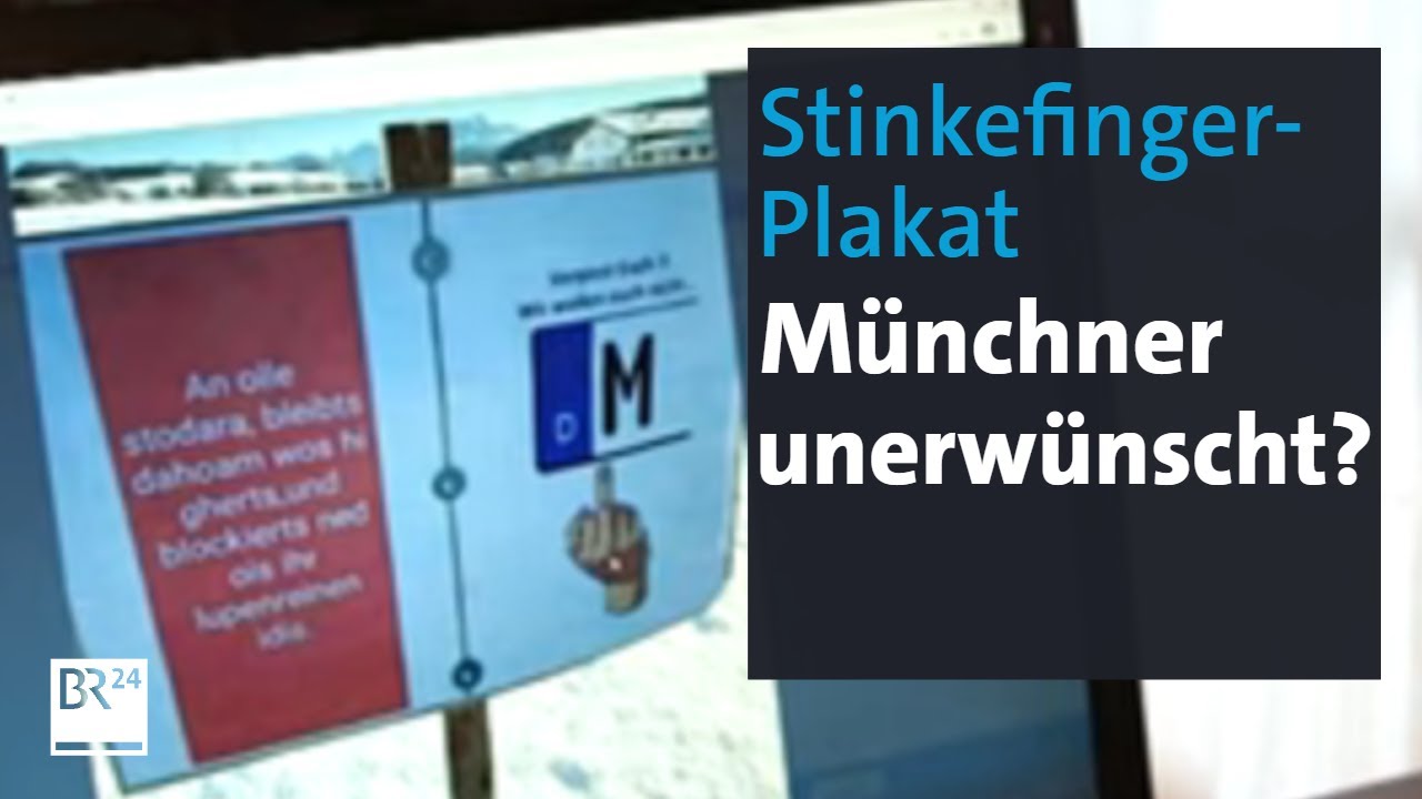 Stinkefinger-Schild in Miesbach: M&uuml;nchner unerw&uuml;nscht in Ausflugsgebieten? | Abendschau | BR24