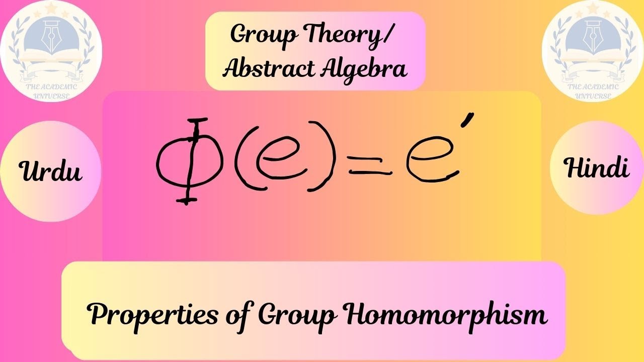 First Property of Homomorphism|| Group Theory || Algebra || Mathematics || Urdu/Hindi