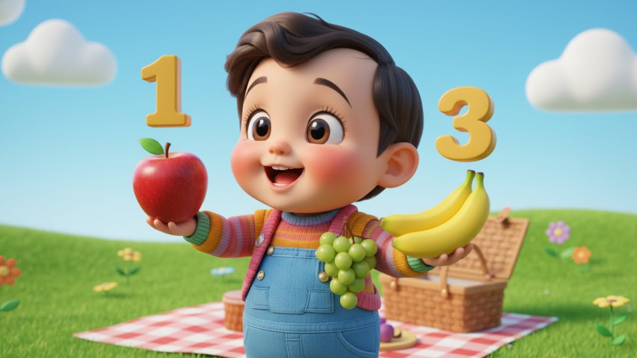 Diversión de Picnic Aprende los Números del 1 | Canciones infantiles educativas | Baby Song Español