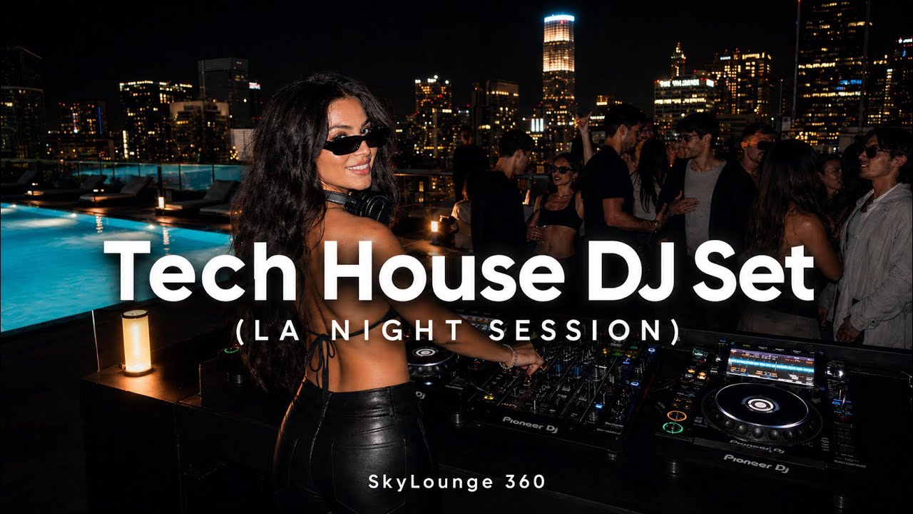TECH HOUSE | Exclusive Rooftop Session | Los Angeles Night Pool Vibes 🌙