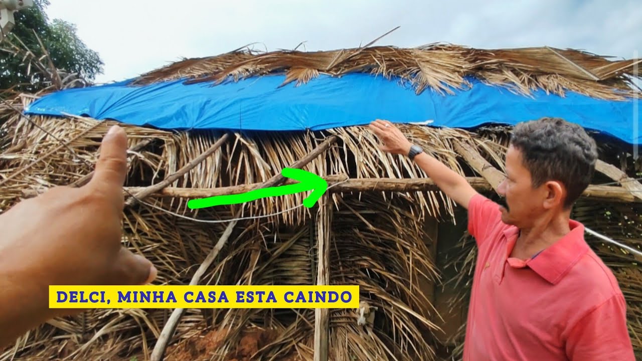 Sr. DELCI diz que ficou muito bom a LONA mas a casa não vai demorar a cair.