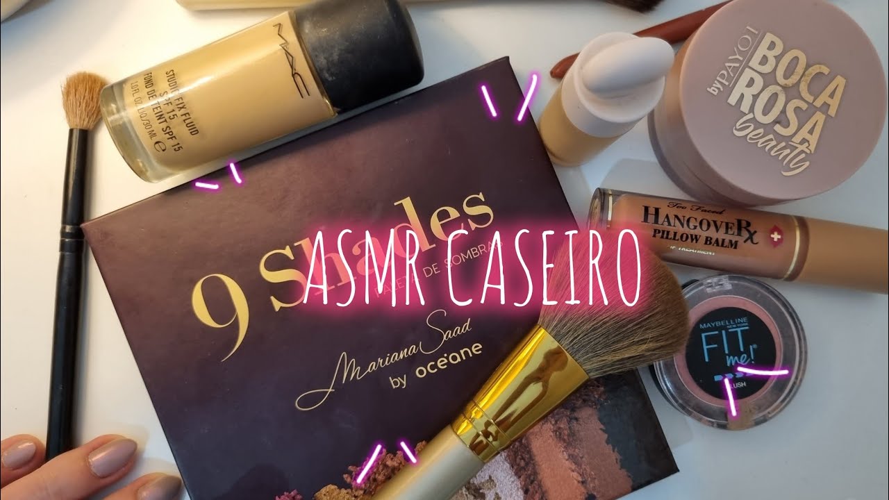 ASMR TE MAQUIANDO COM VOZ SUAVE ATÉ VOCÊ DORMIR #vozsuave #asmr #relax #sleep 
