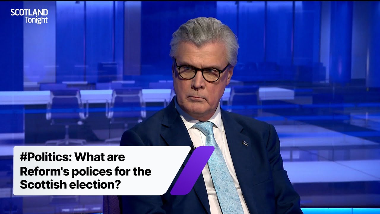 Reform UK's Scottish leader lays out his party's Scottish election polices