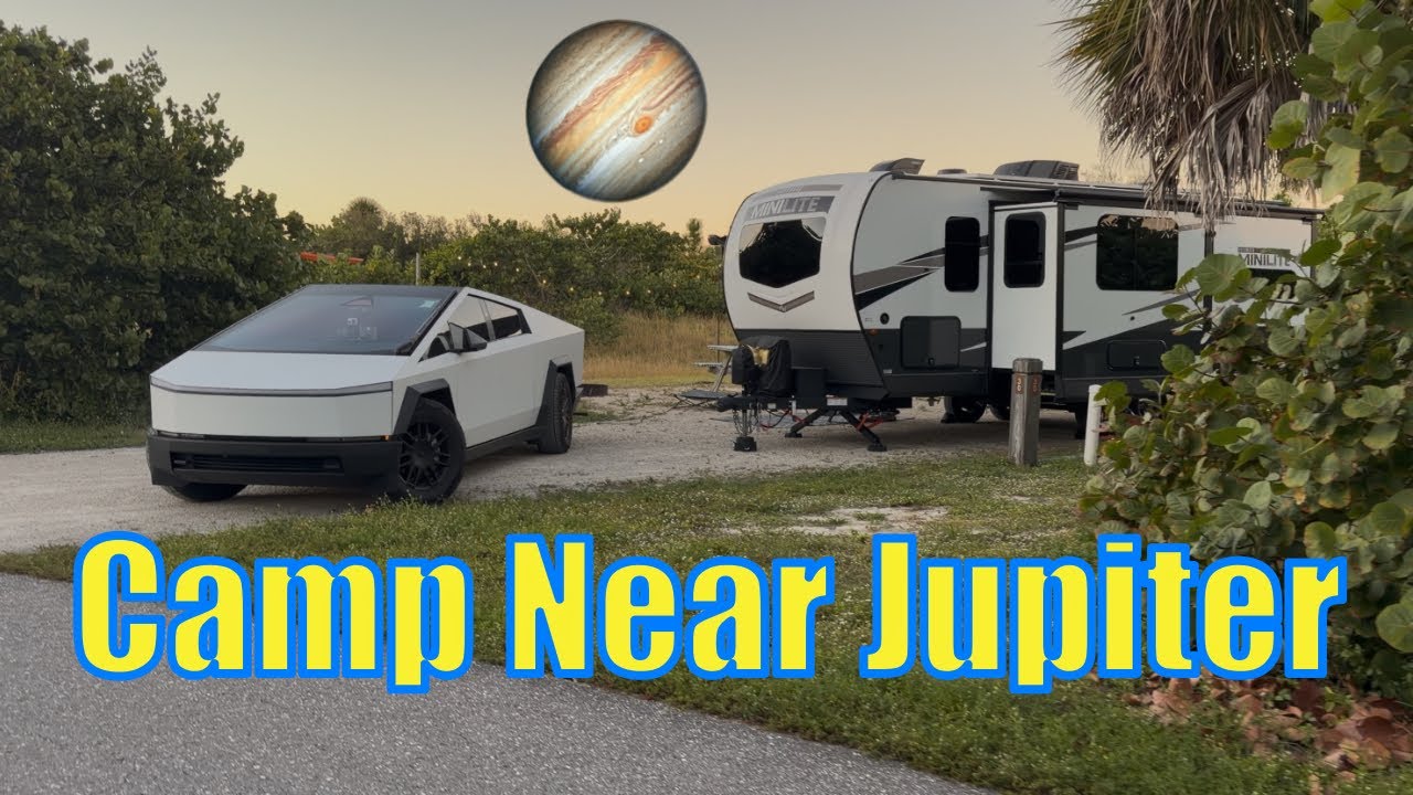 RV Camping Jonathan Dickinson State Park FL | Full Hookups, Bike Trails, Cybertruck Towing!
