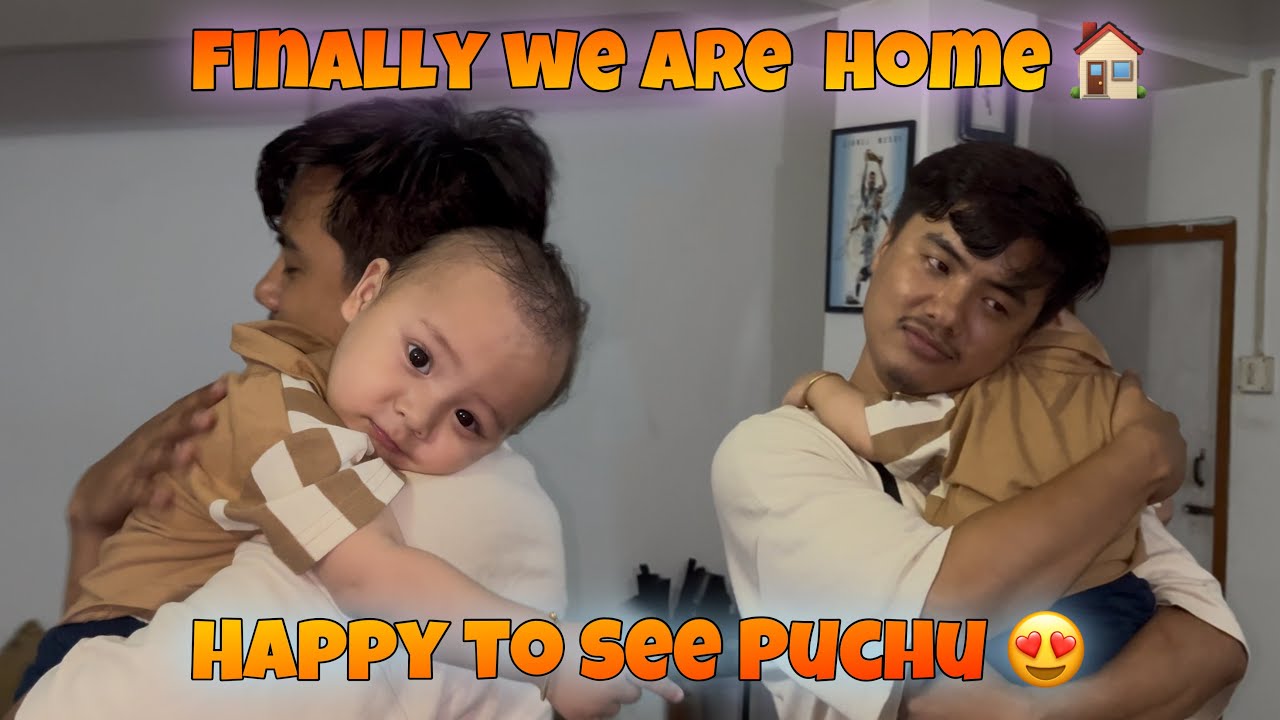 Surprise Ghar owda everyone Got emotional 🥹 || Happy seeing Puchu 🥹