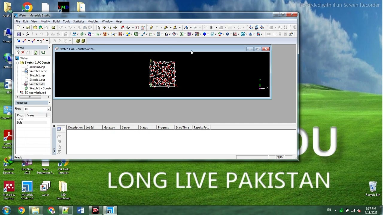 How to make water molecules using Material Studio ||  How to make PDB files || Part-1