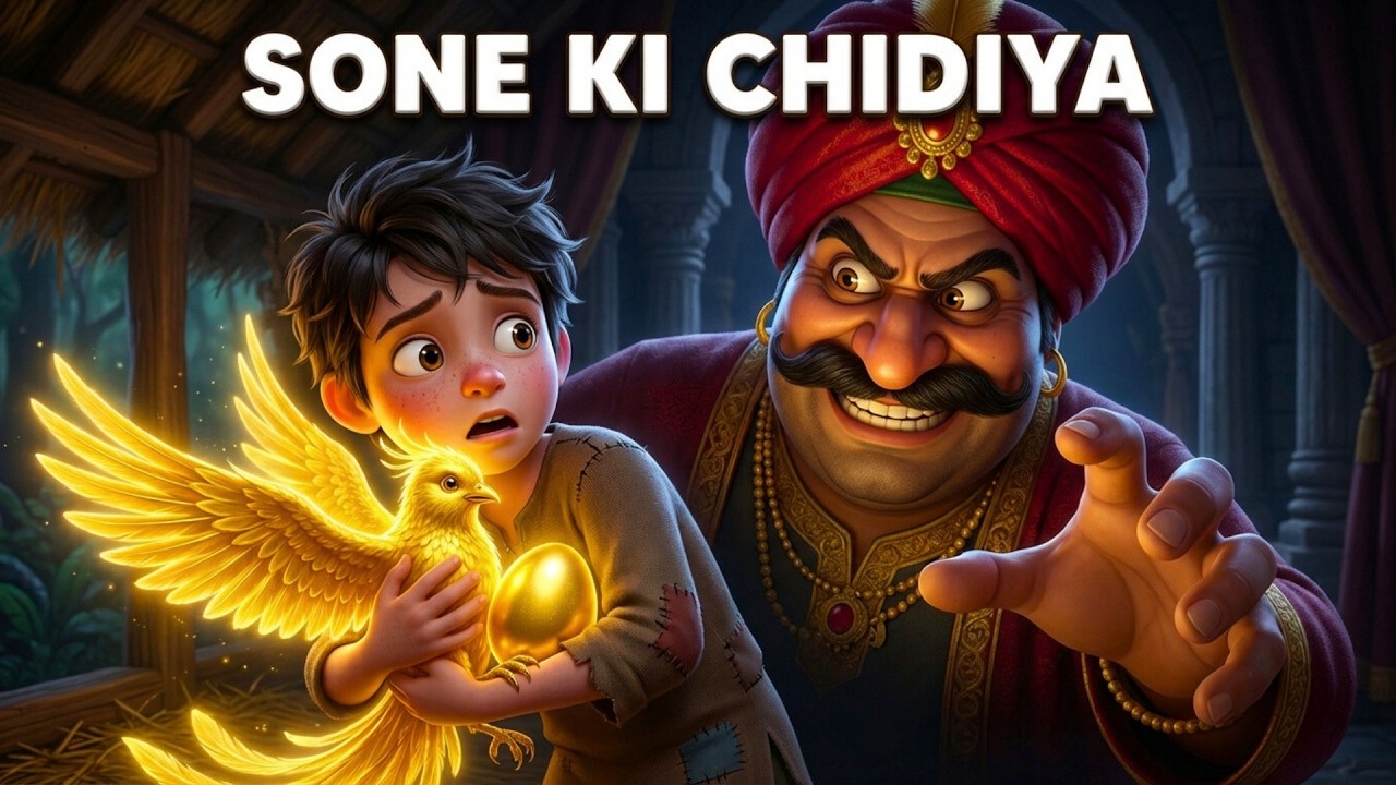 Sone Ka Anda Dene Wali Chidiya Aur Lalchi Raja | Hindi / Urdu Fairy Tales