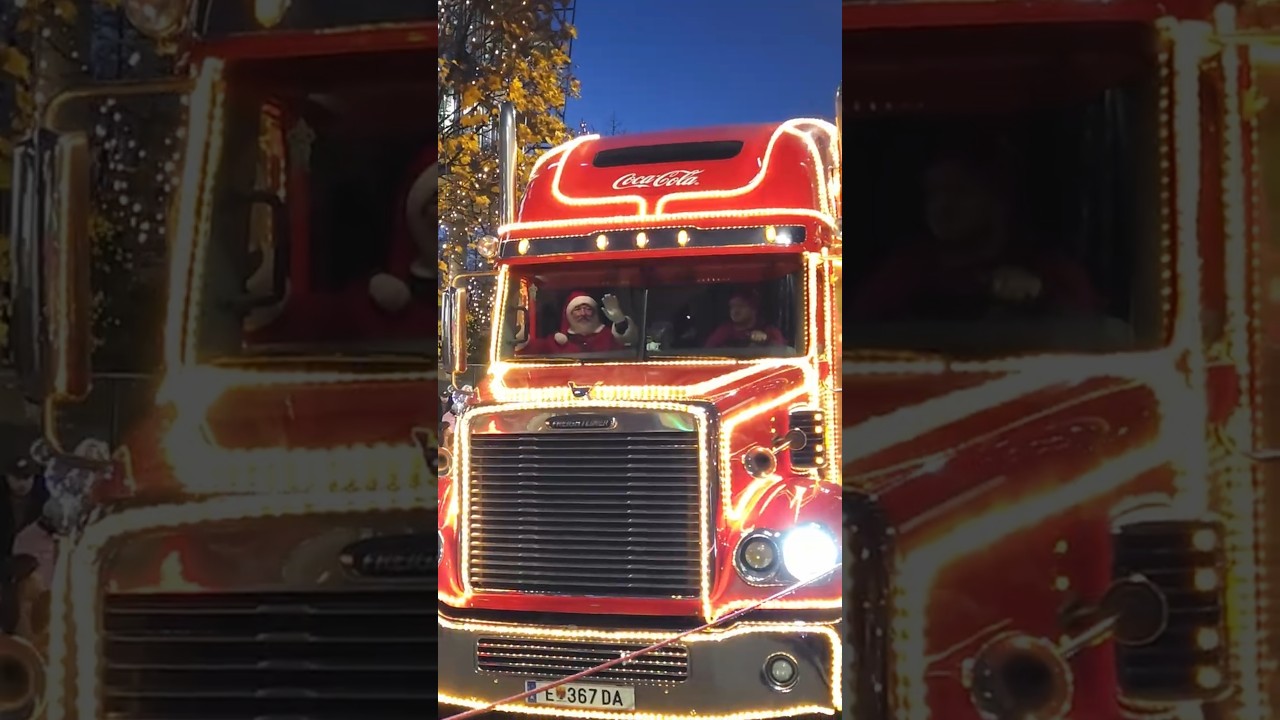 COCA COLA CHRISTMAS TRUCK IN SALZBURG #viral