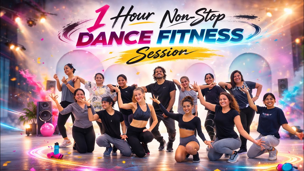 1 Hour Nonstop Dance Fitness Session With AJ | Burn Upto 800 Calories 🔥
