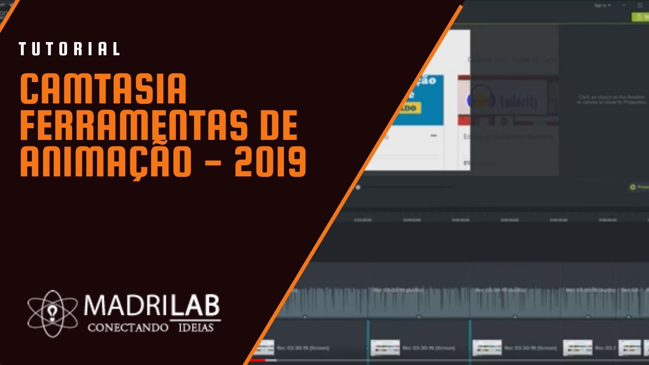 CAMTASIA - Ferramentas de anima&ccedil;&atilde;o - 2019