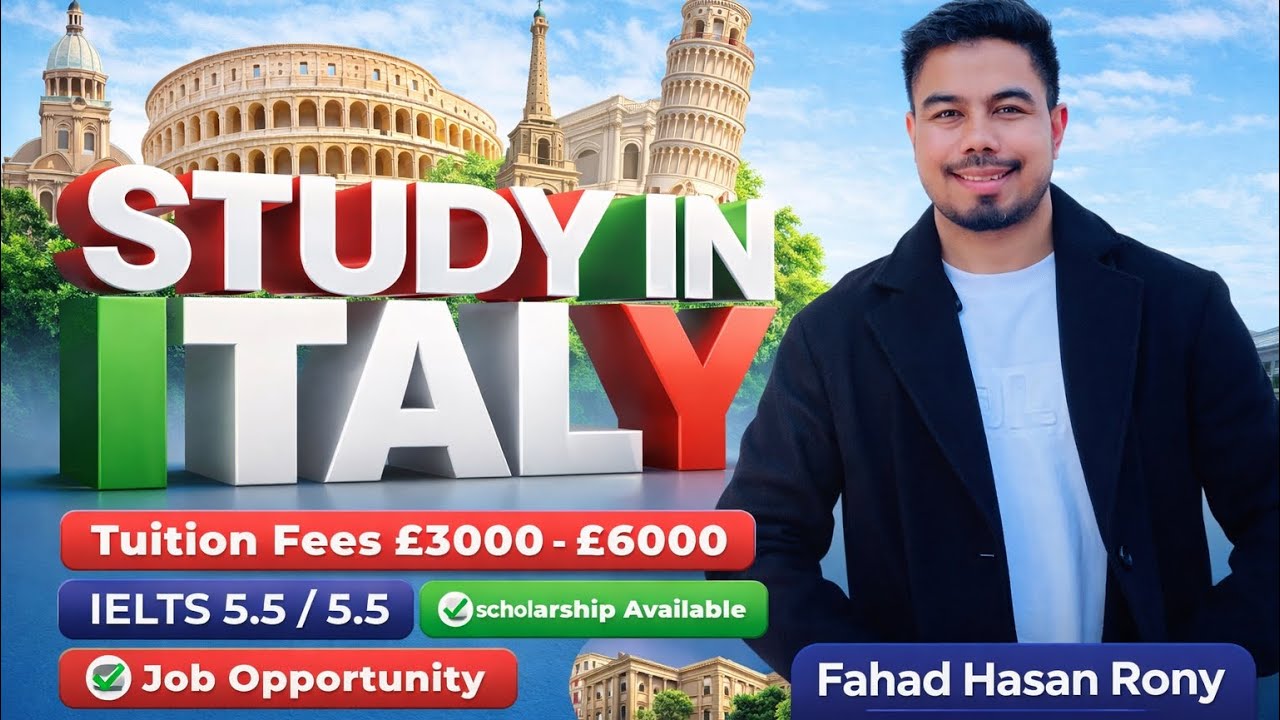 Study in Italy || স্বল্প খরচে উচ্চ শিক্ষা এখন ইতালিতে|| 