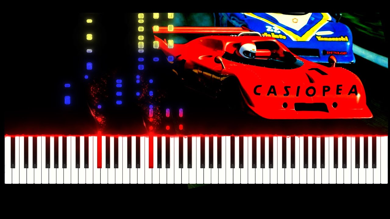 Casiopea - Midnight Rendezvous (Piano cover/Synthesia/tutorial) - 1682 hours