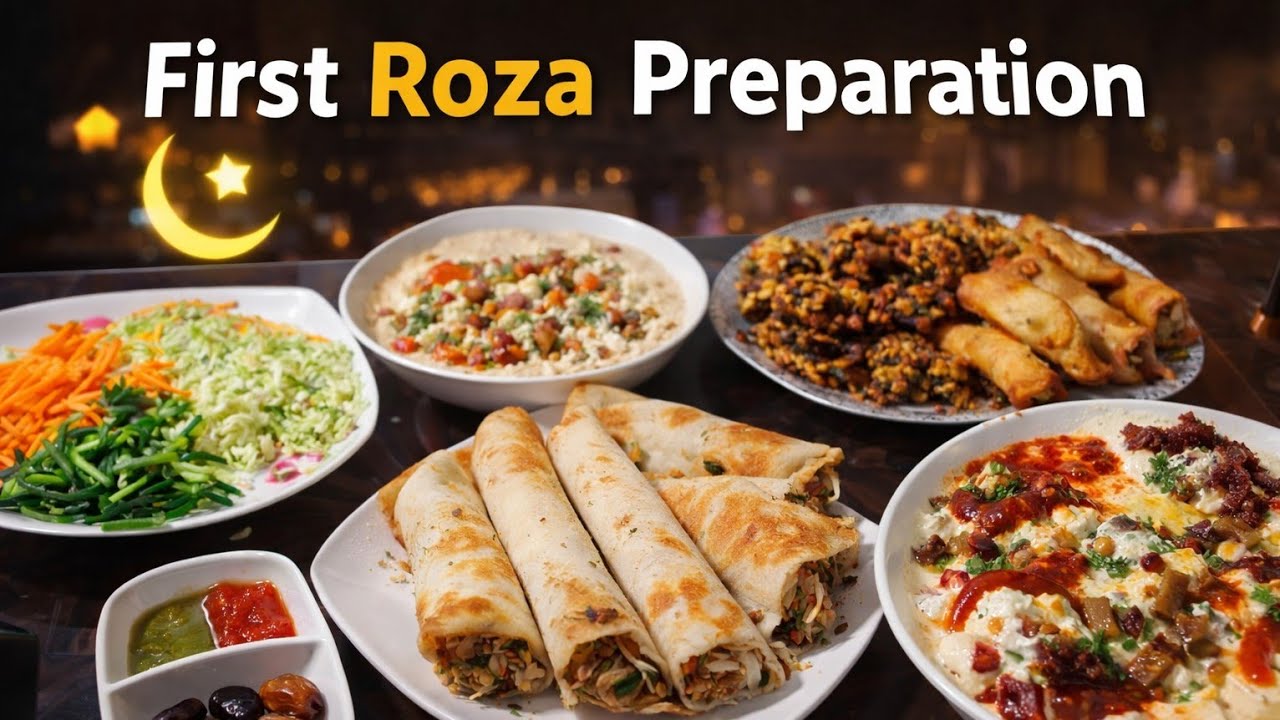 Ramzan First Roza special vlog. Iftar prep step by step with all my favorite snacks made with love.