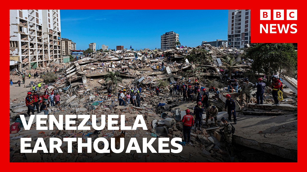 At least 1,450 killed in Venezuela earthquakes as rescue teams' hopes fading | BBC News
