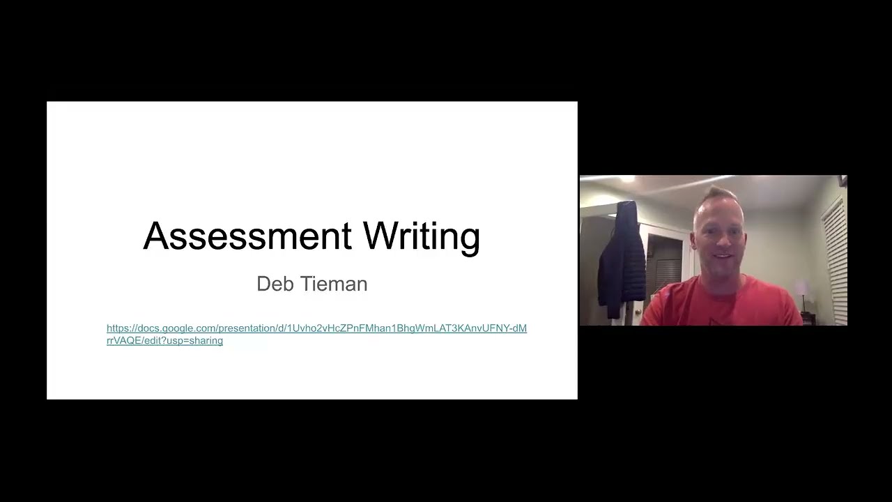 Webinar - Assessment Writing (2021)