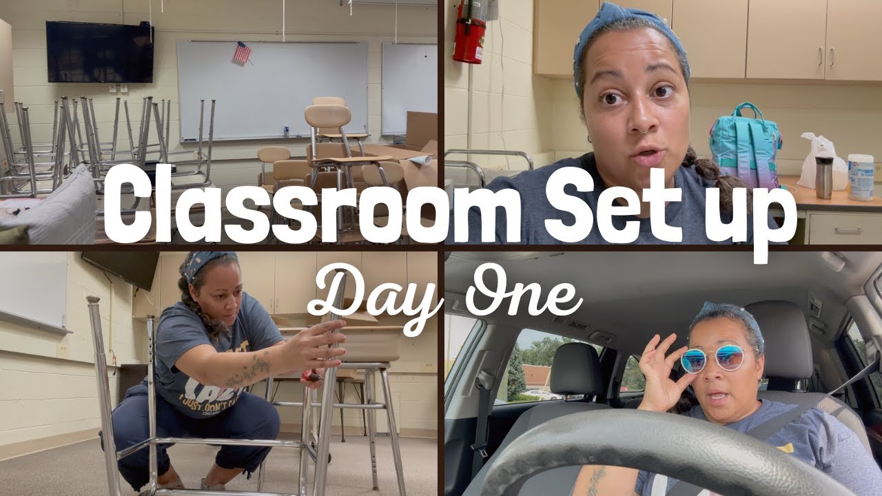 CLASSROOM SETUP DAY ONE? | moving classrooms, furniture layout, & making progress
