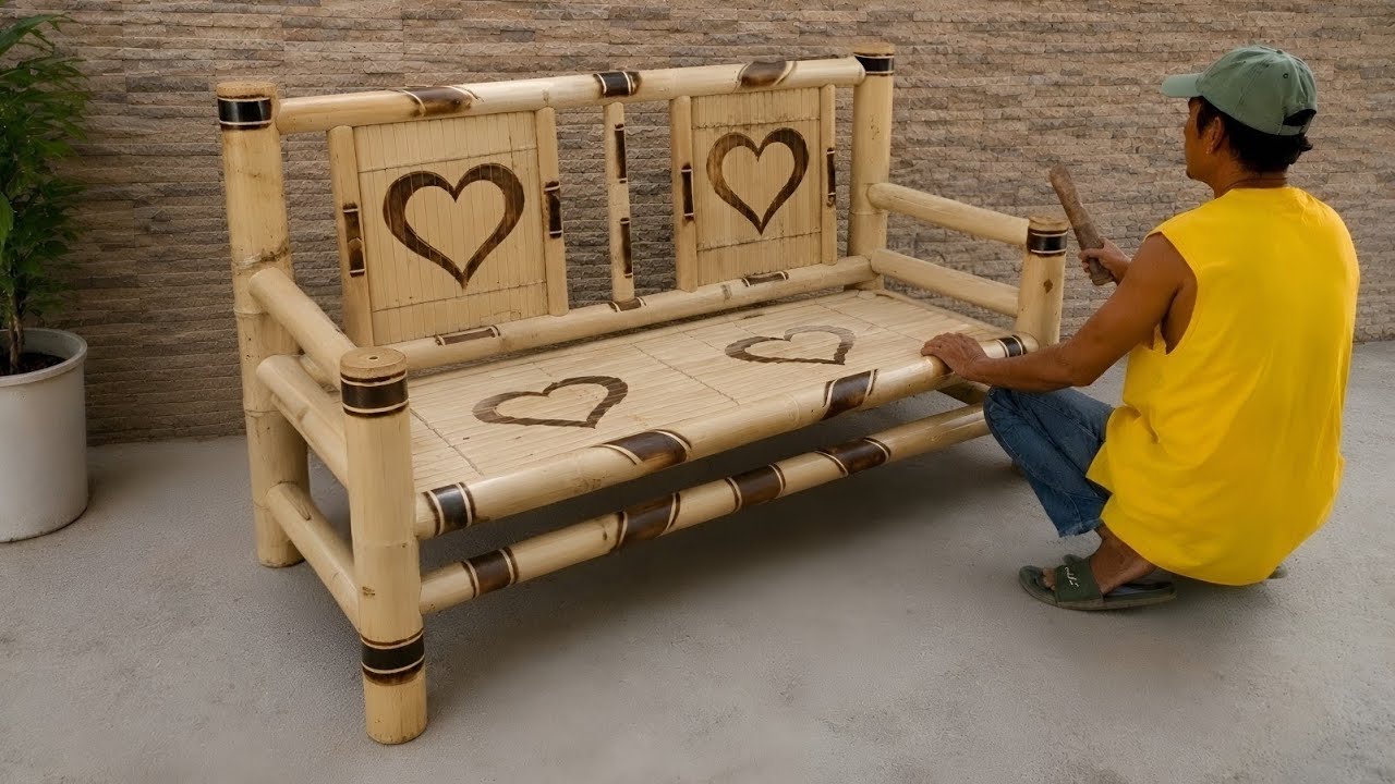 HOW TO MAKE A SIMPLE BAMBOO SEAT