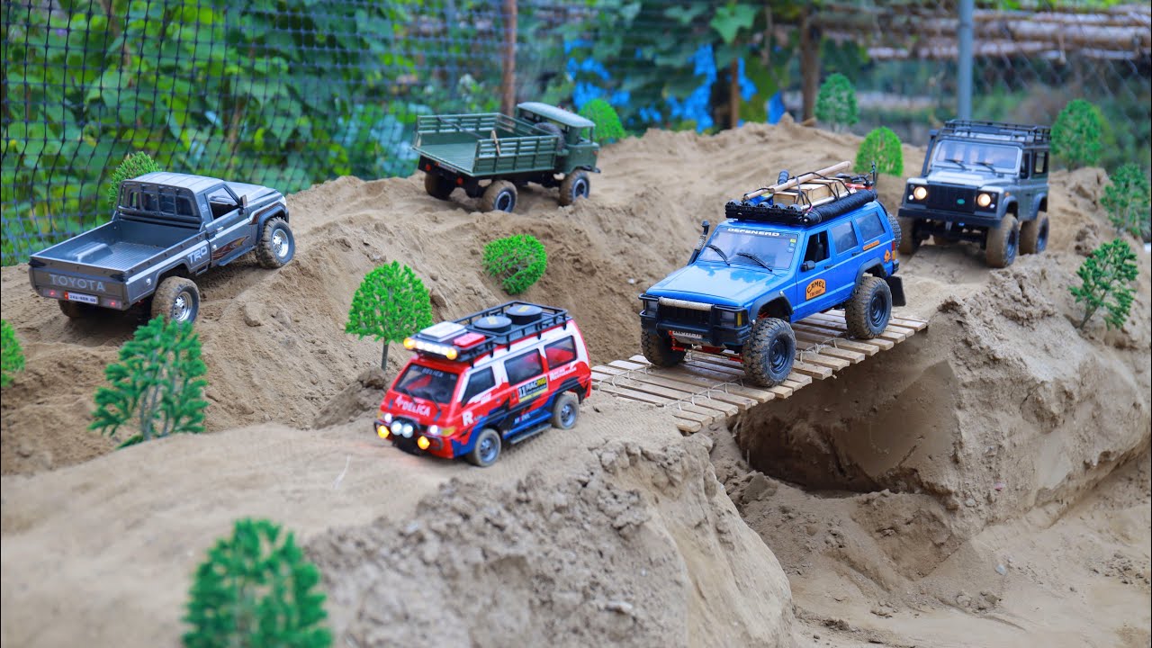 Mini RC Off-Road Convoy Races Through Extreme Terrain | Insane Finish Line Challenge
