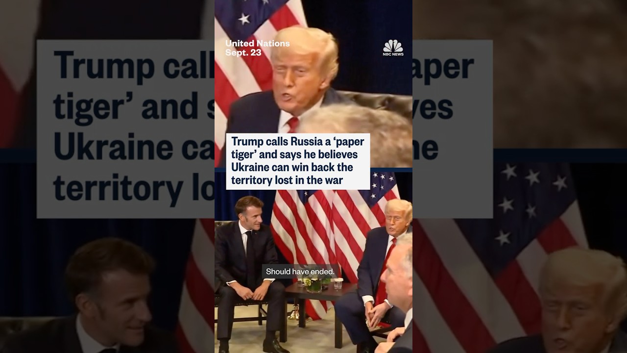 Trump calls Russia a 'paper tiger' and says he believes Ukraine can win back territory lost in war