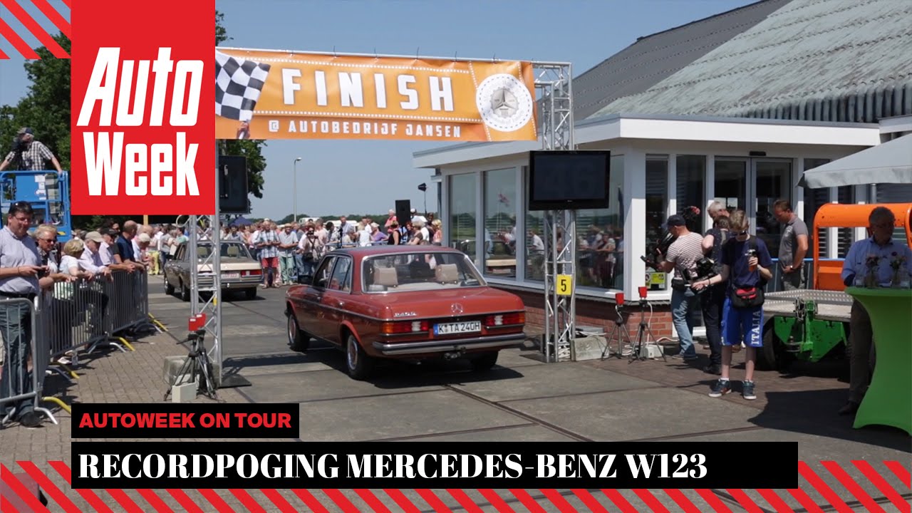 Mercedes-Benz W123 Recordpoging - AutoWeek on Tour
