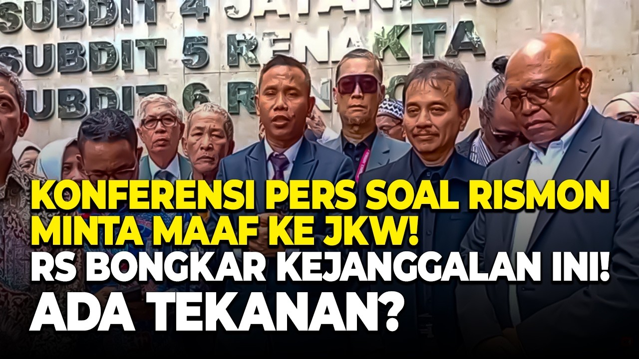 LIVE! KHOZINUDIN DKK MENDADAK KONPERS! TANGGAPI PERMINTAAN RJ RISMON!!