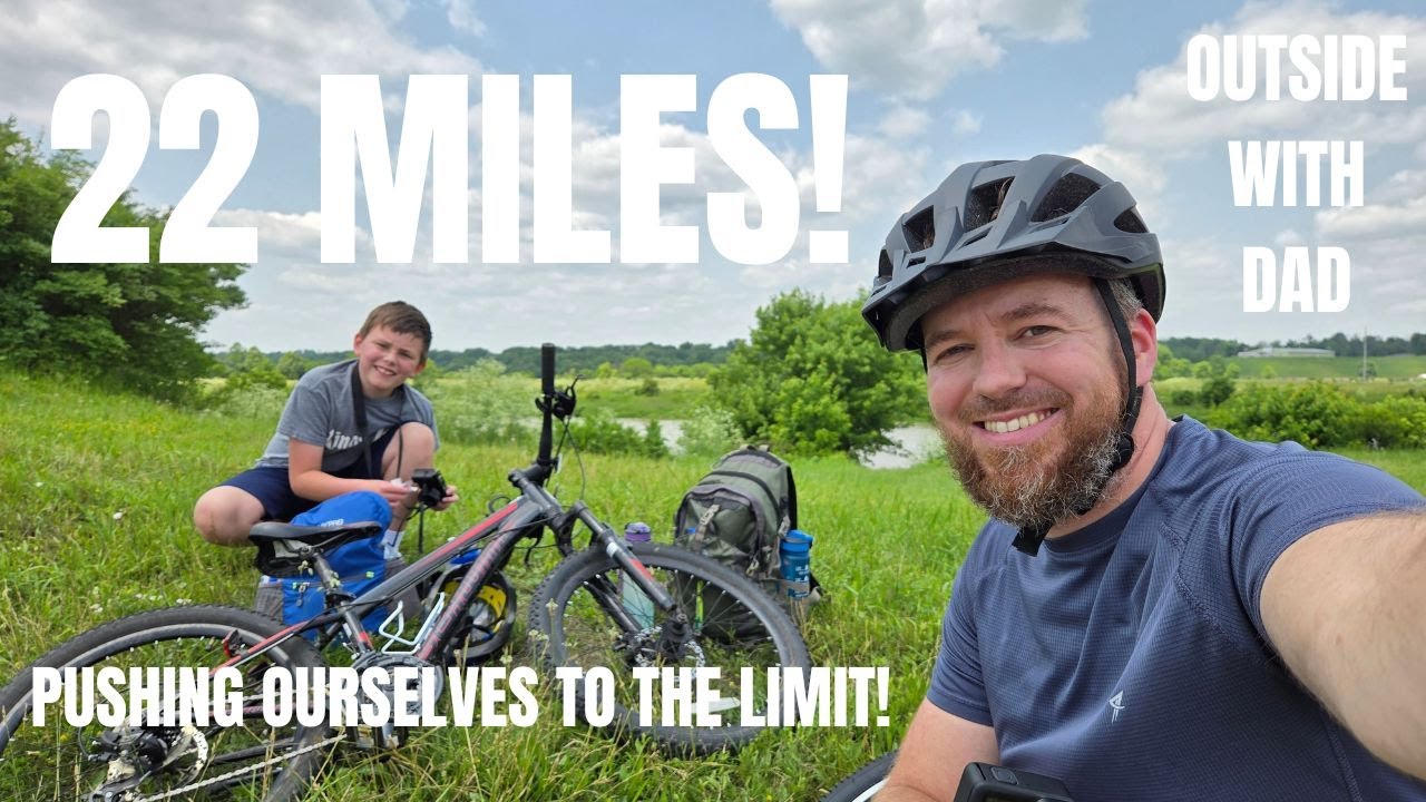Riding along the Great Miami River in Ohio!