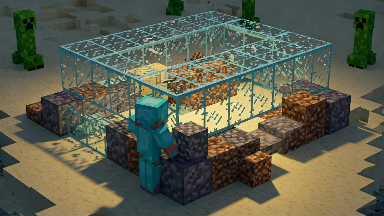 Minecraft Day 5 - Part 1 - Reinforcing the Oceanfront Outpost