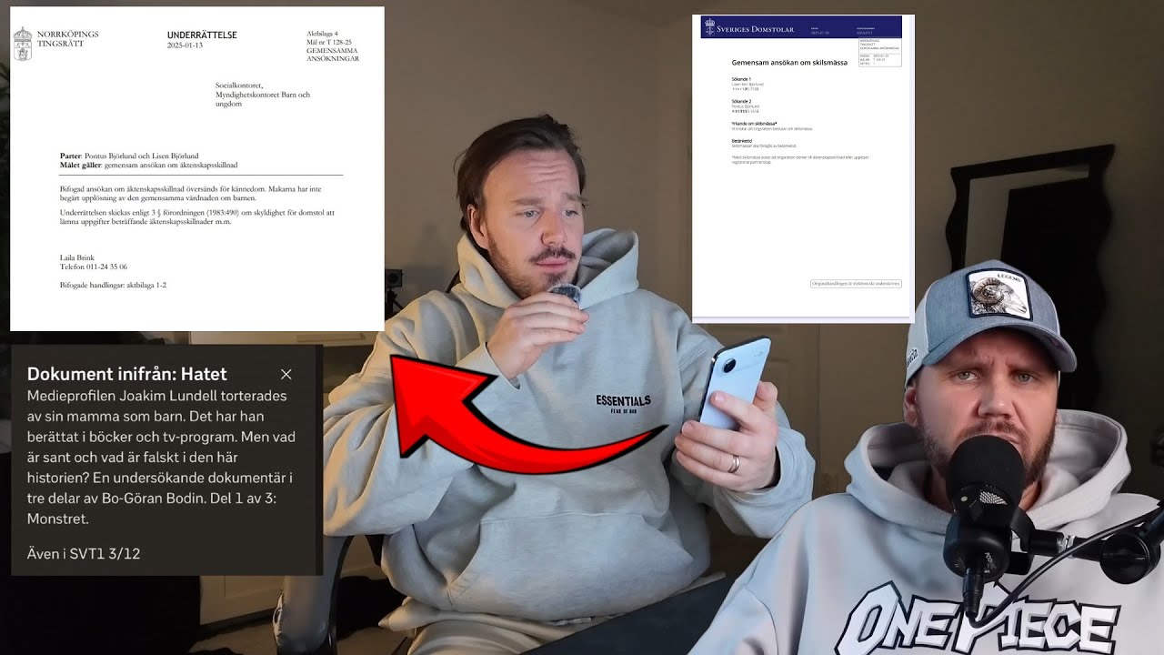 BR&Aring;KET IDAG P&Aring; SIBYLLA - ANJO & LISENS SKILLSM&Auml;SSA - FADERSKAPSTEST - DOKUMENT&Auml;REN HANDLAR OM...