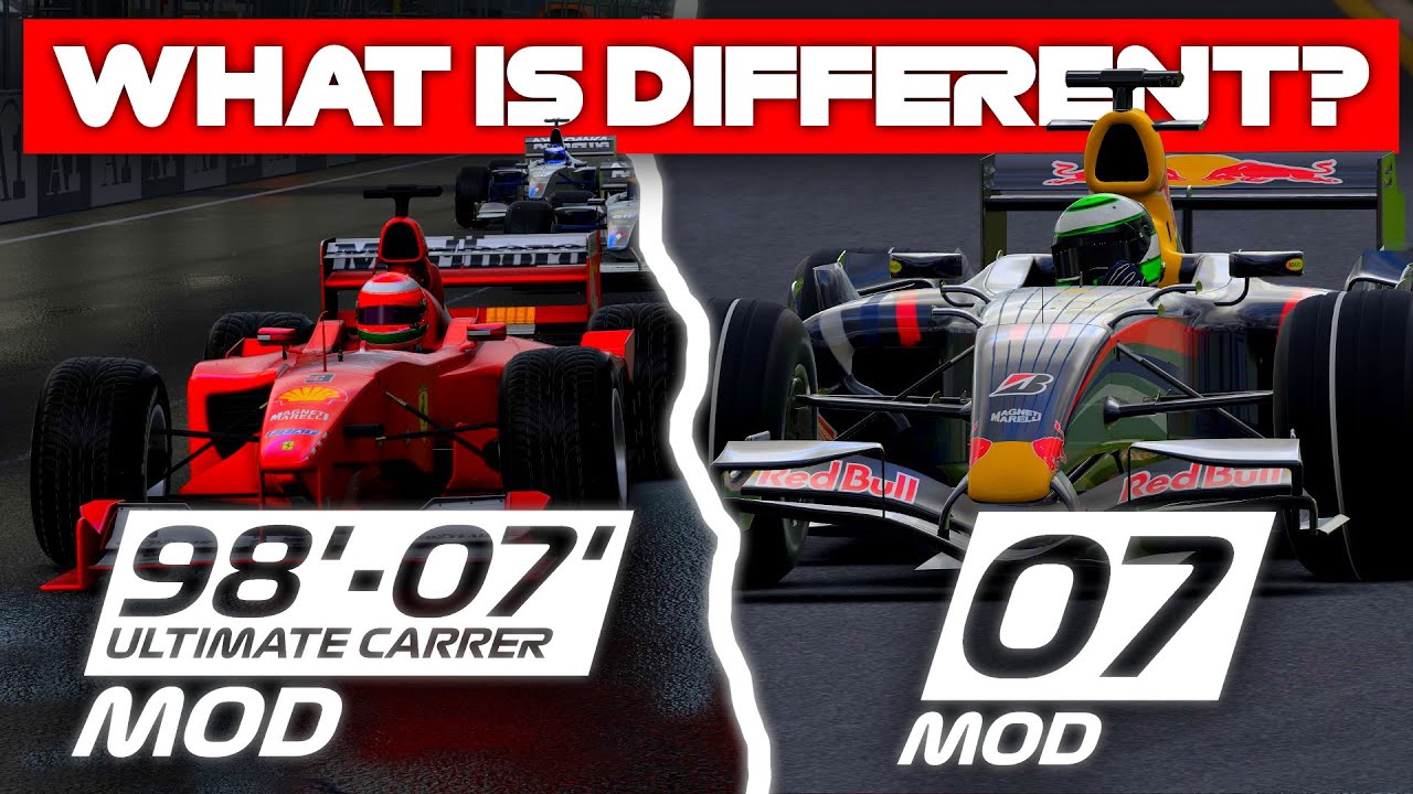 WHAT'S THE DIFFERENCE between the ULTIMATE CAREER MOD and the F1 2007 MOD? | Official Video