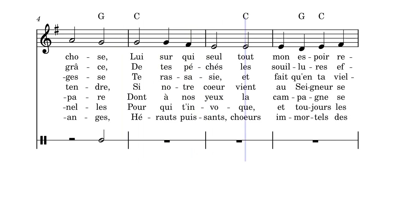 Bénissons Dieu mon âme