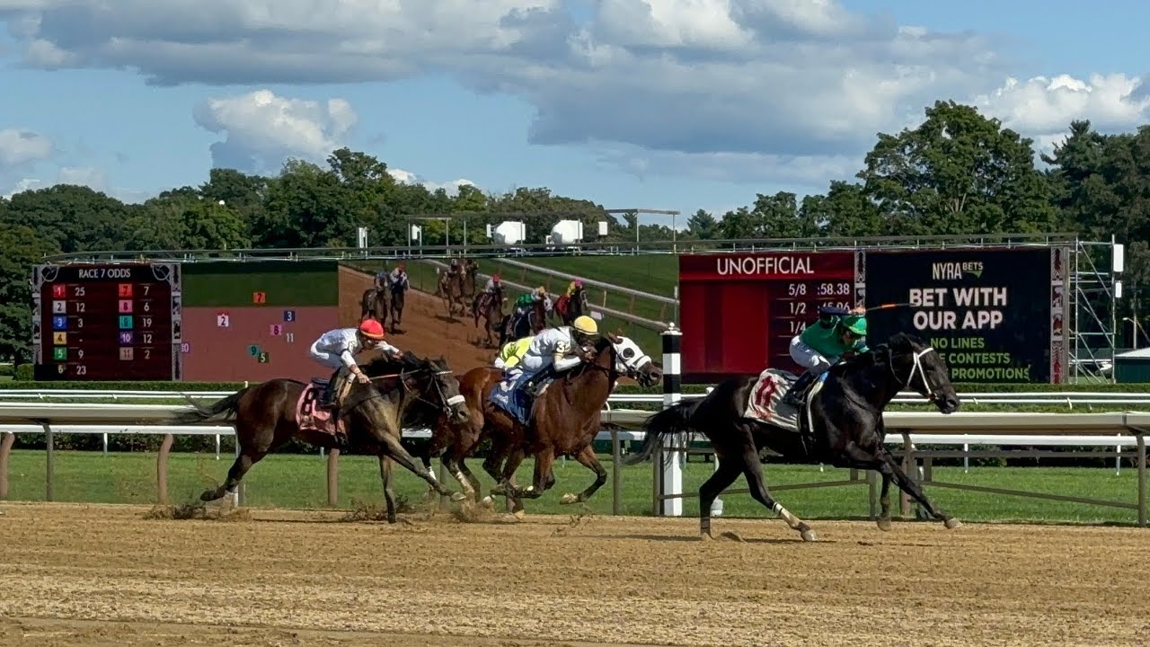 Saratoga Race Course Thoroughbred horse racing track tour