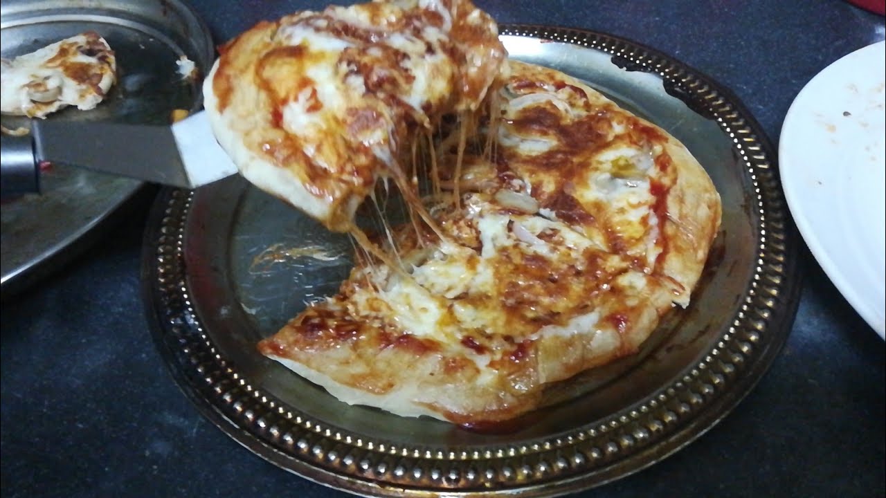 Shrimp pizza & Chicago deep pizza recipe ||Arabian cooking house ||