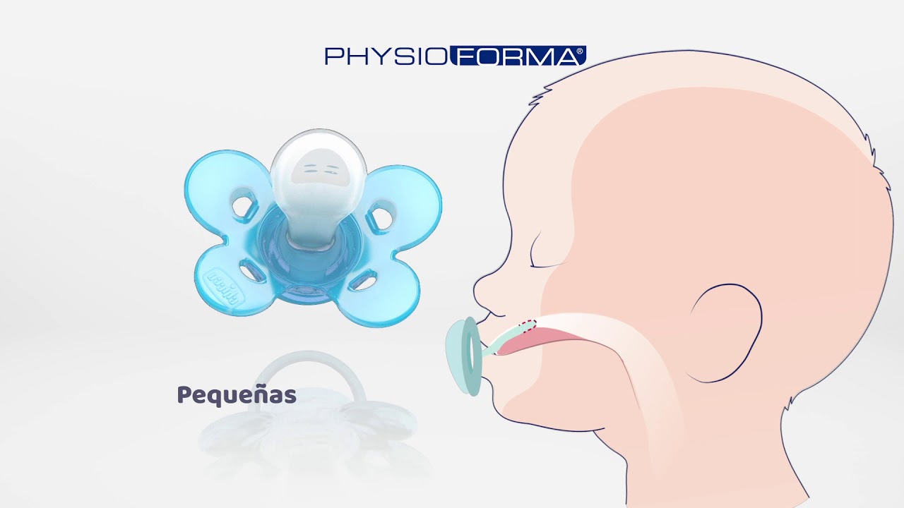 Chupetes Chicco PhysioForma®, promueven la respiración fisiológica.