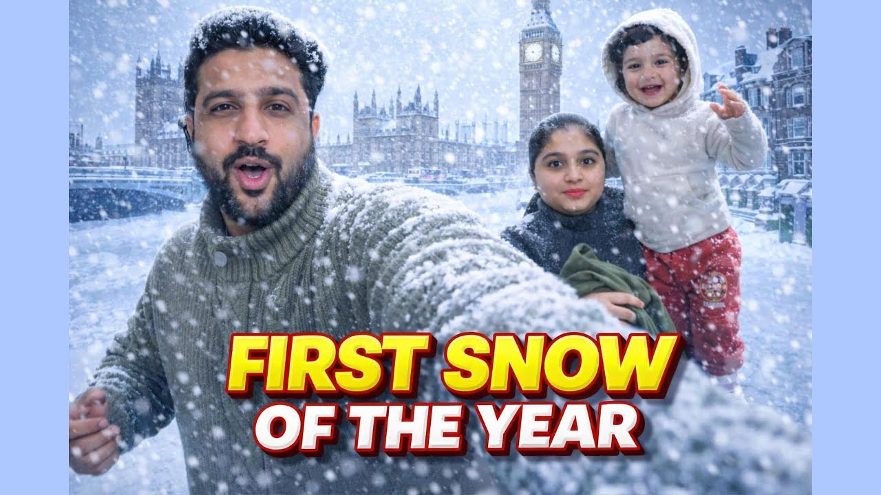 First Snow of the Year ❄️ Baby’s Reaction Was Priceless🥳🤪