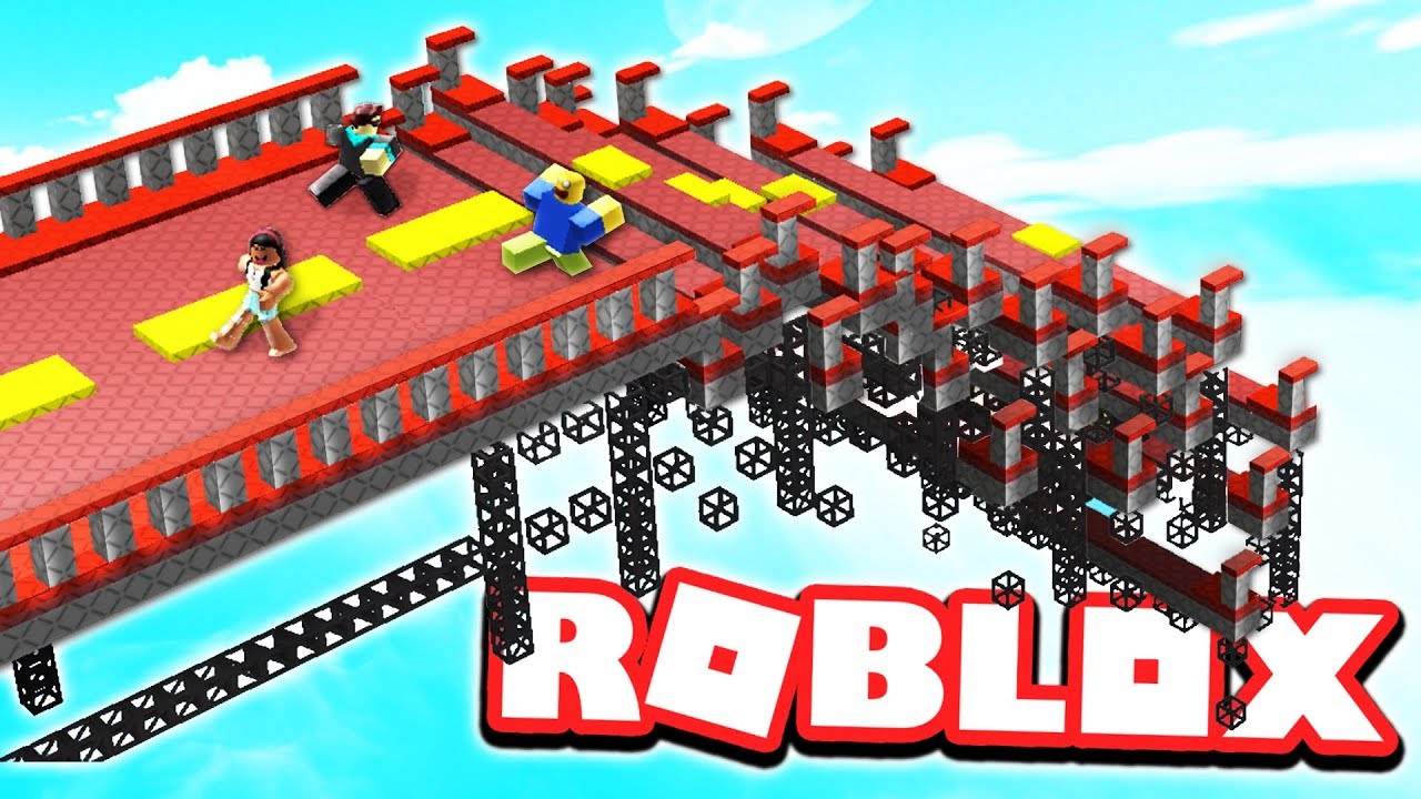 ROBLOX RUN FROM A EXPLODING BRIDGE!