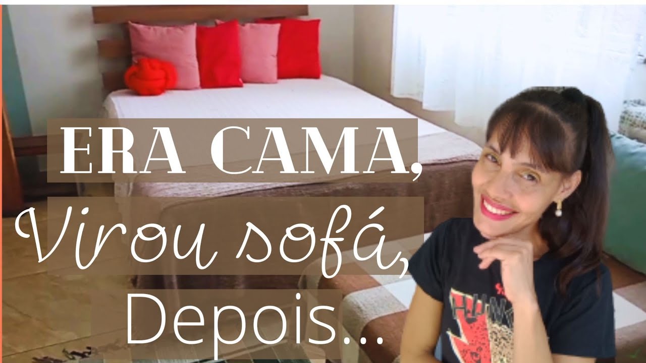 FIZ UM SOFÁ (😂ZINHO) DE DOIS LUGARES COM UMA CAMA VELHA | DEPOIS TRANSFORMEI EM (PUFF/CAMA/RECAMIER)
