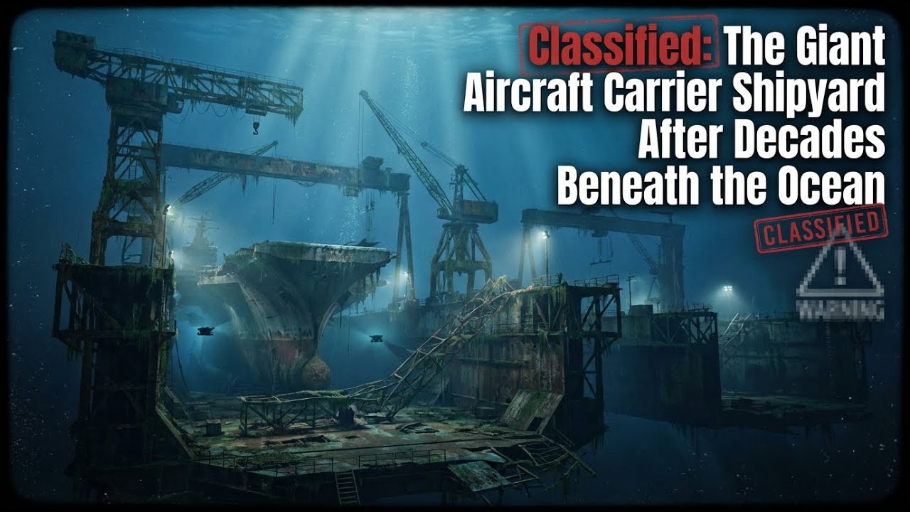 Classified: The Giant Aircraft Carrier Shipyard After Decades Beneath the Ocean.