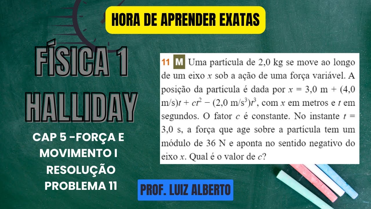 11. Uma partícula de 2,0 kg se move ao longo de um eixo x sob a ação de uma força variável...