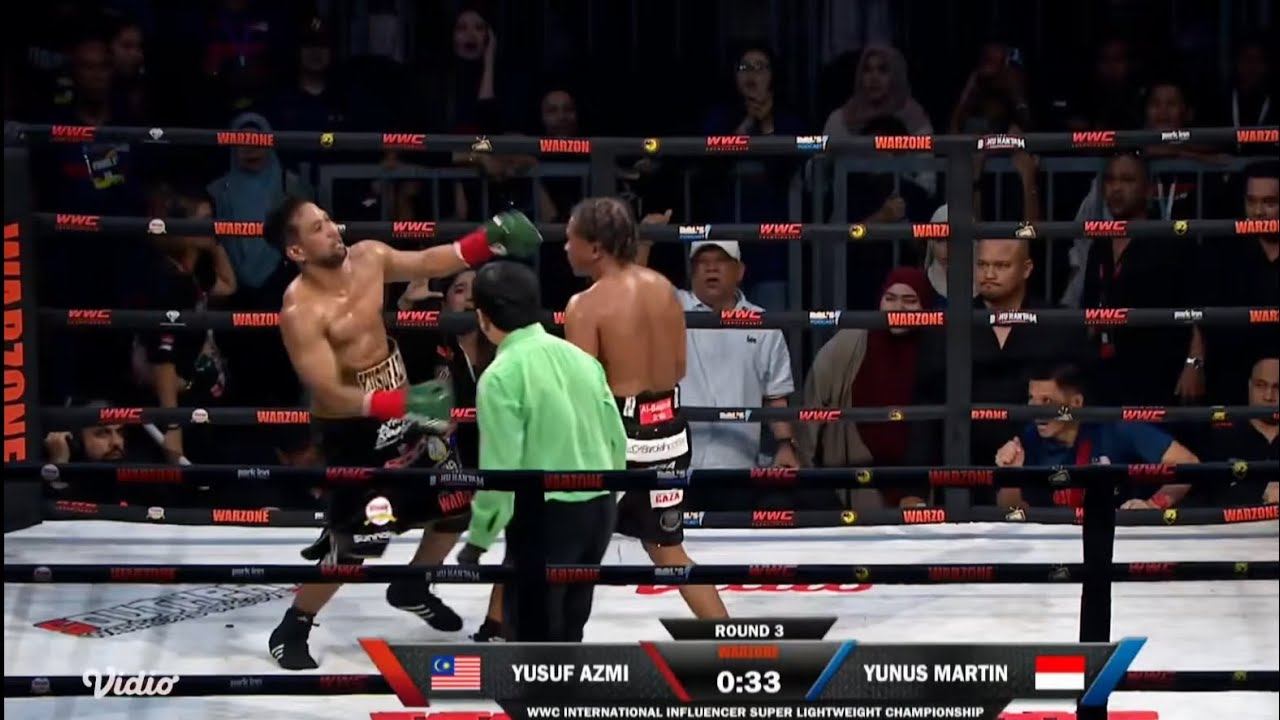 YUNUS VS YUSUF AZMI FULL FIGHT WARZONE, YUNUS MENANG TKO!