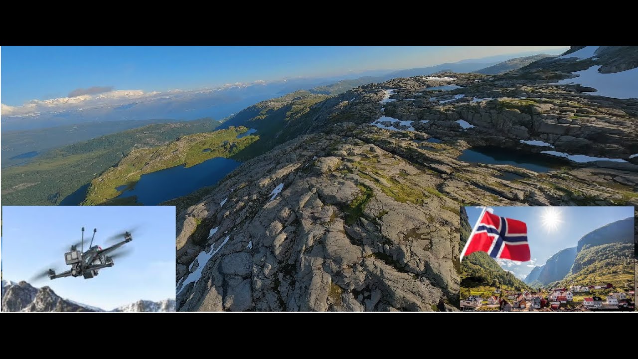 Cinematic FPV Long range / Norway/ Hardanger/1300 Meters Mountain.