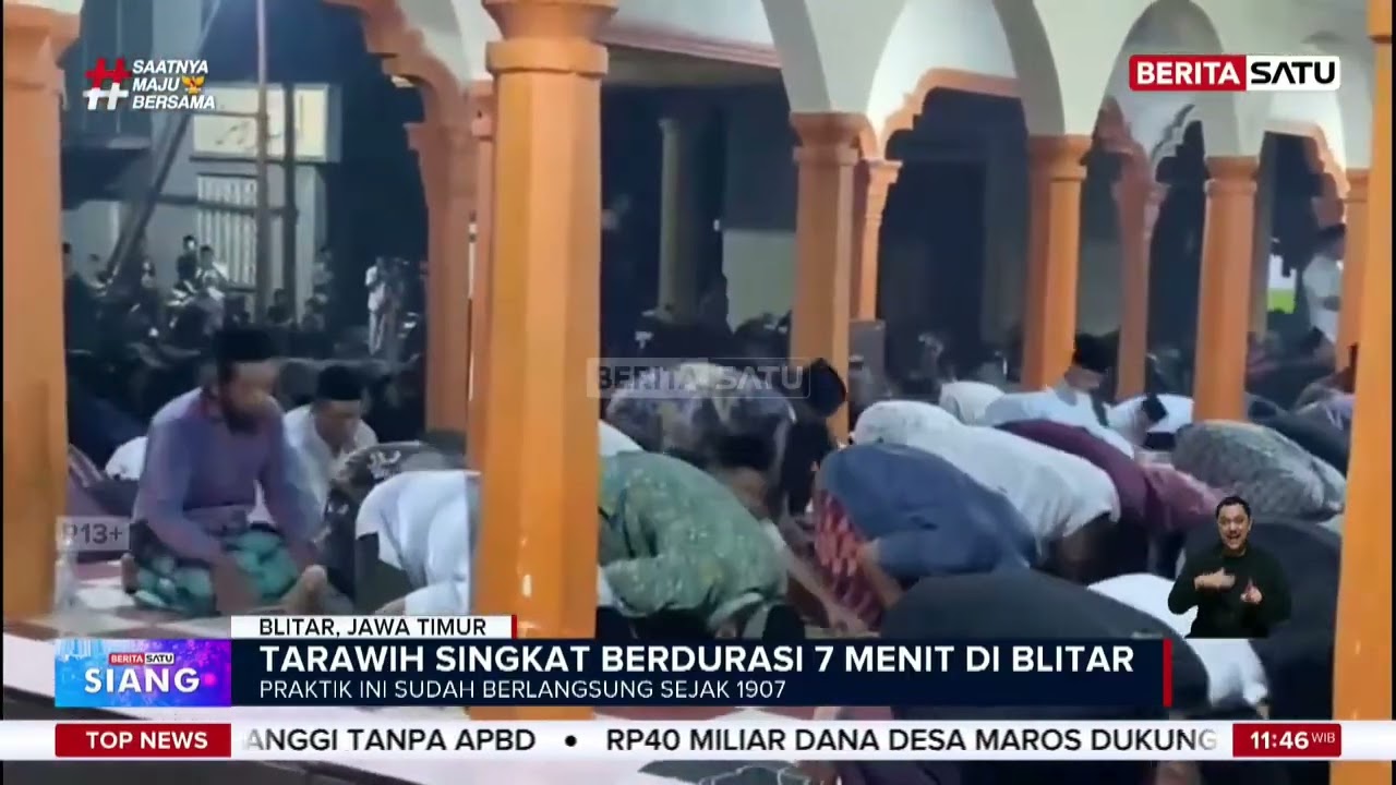 Kilat, Salat Tarawih di Ponpes Mambaul Hikam Blitar Hanya 7 Menit #beritasatu