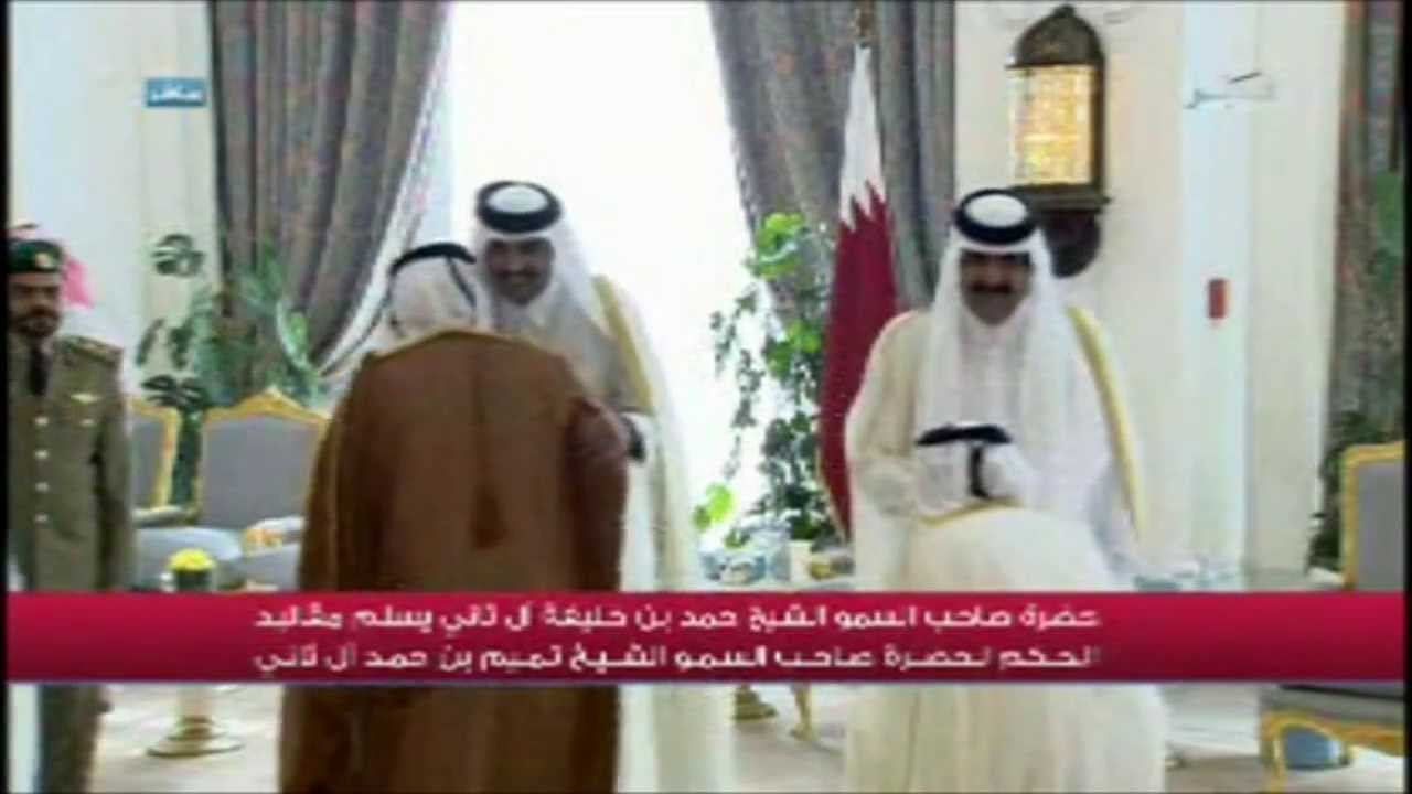 مبايعة الشيخ تميم حاكماً لقطر
