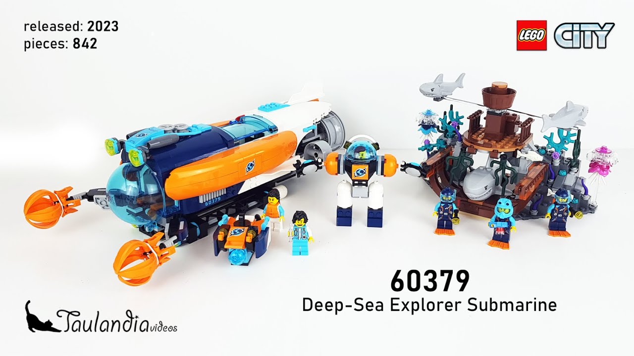 LEGO City Arctic 60379: Deep-Sea Explorer Submarine (2023) - Unboxing and speed building
