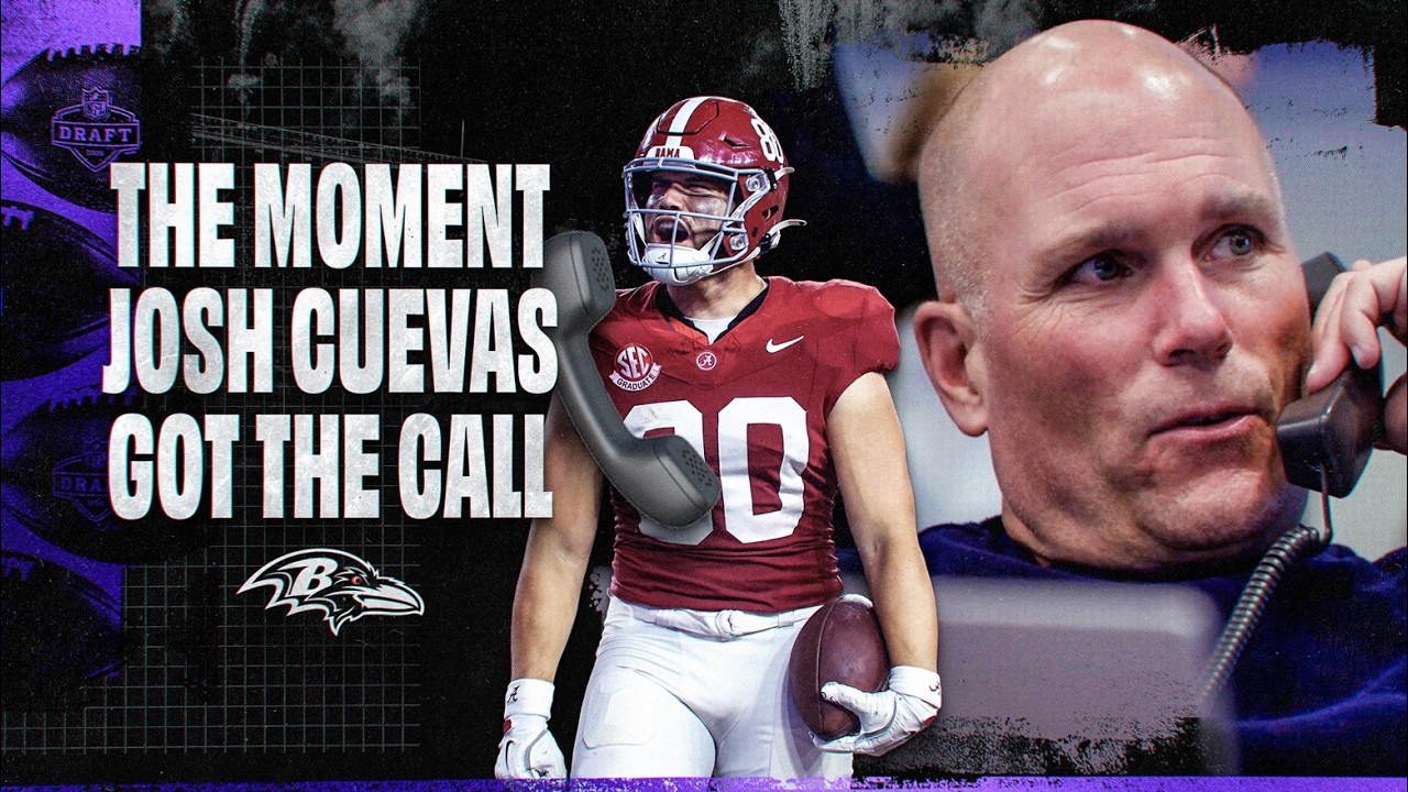 Inside the Ravens' Draft Call to Josh Cuevas | Baltimore Ravens