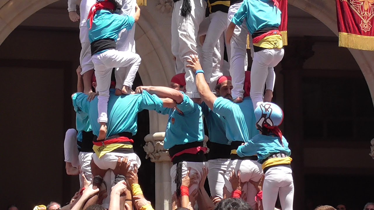 Castellers de Terrassa a la Festa Major de Terrassa 2018   (Tota l'actuació)