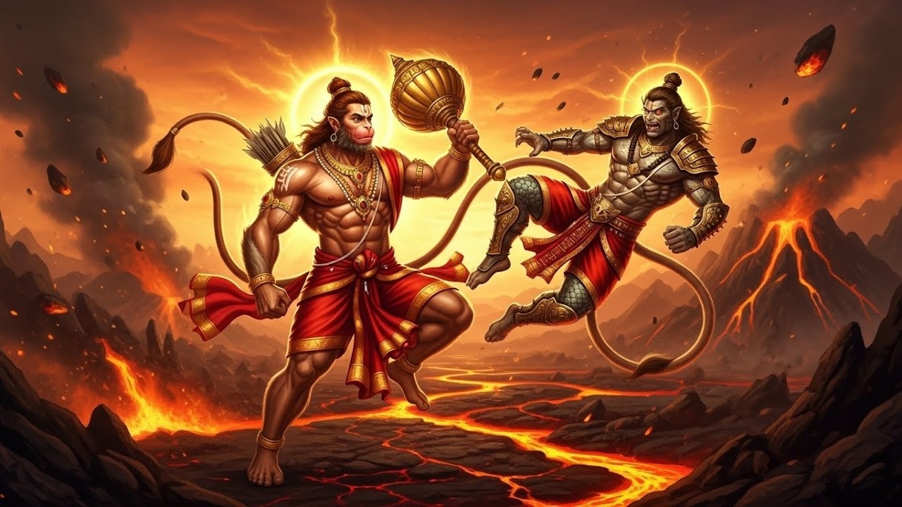 हनुमान और मकरध्वज का सबसे भयंकर युद्ध!🔥 जब पुत्र ने पिता को चुनौती दी | 💪 Makardhwaj Birth Story