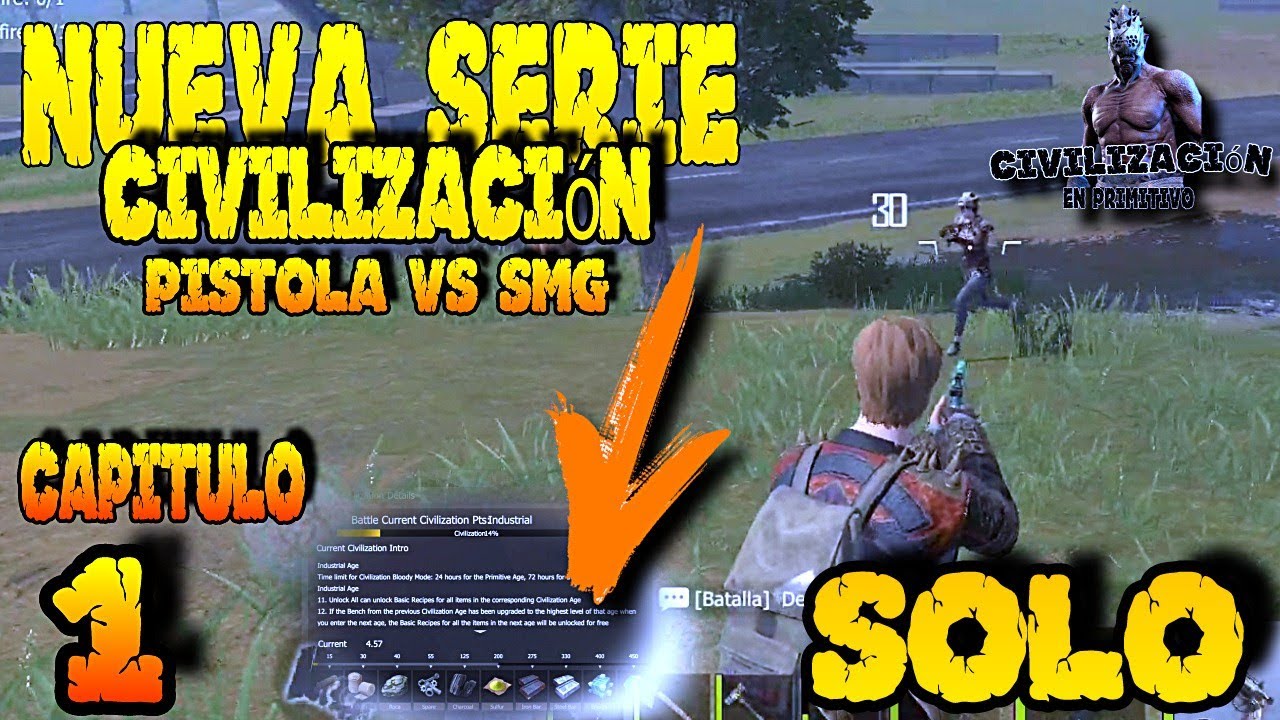 Nueva serie Last Islandia of survival Modo Civilización Solo primitivo episodio 1 nuevo Mapa