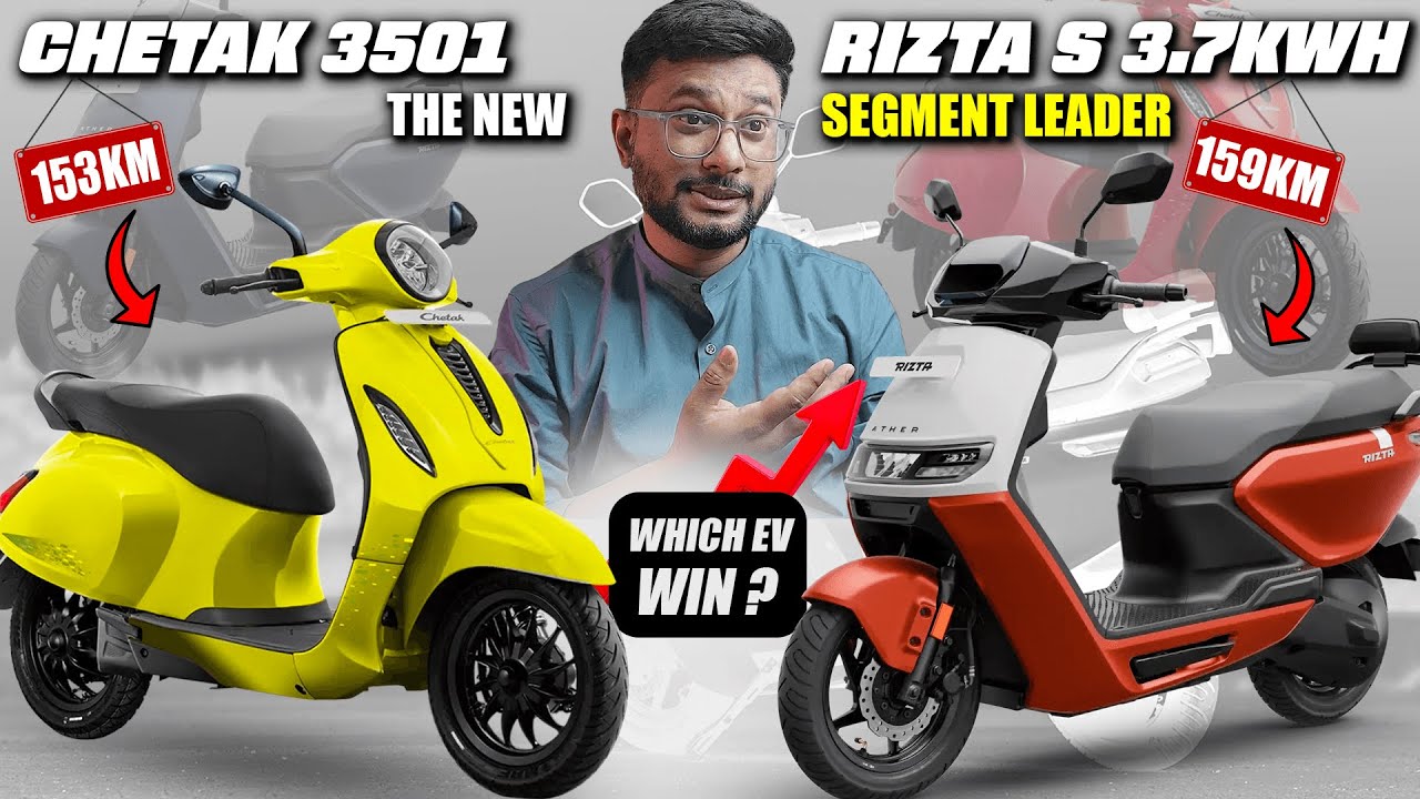 New Segment Leader? (Ather Rizta S vs Chetak 3501): Best Electric Scooter Comparison Explained